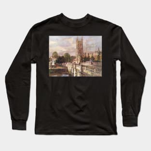 Magdalen tower & bridge, Oxford 1900s Long Sleeve T-Shirt